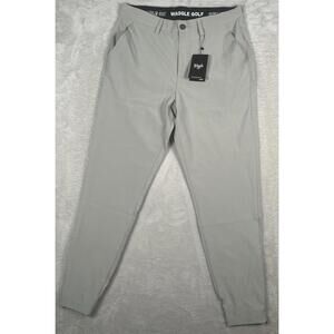 Waggle Greenside Joggers Mens 30x8 (31x27) Golf Performance Stretch Gray NEW $85